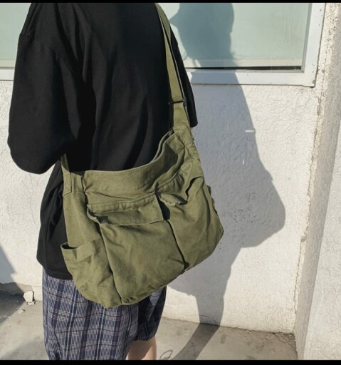 Sumleno Bohemian Hipster Hobo bag with multiple pockets and adjustable shoulder strap.