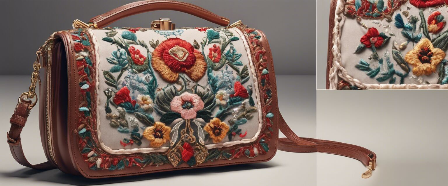 Vintage-inspired customizable handbag