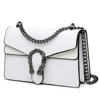 Snake Printed Clutch Purse